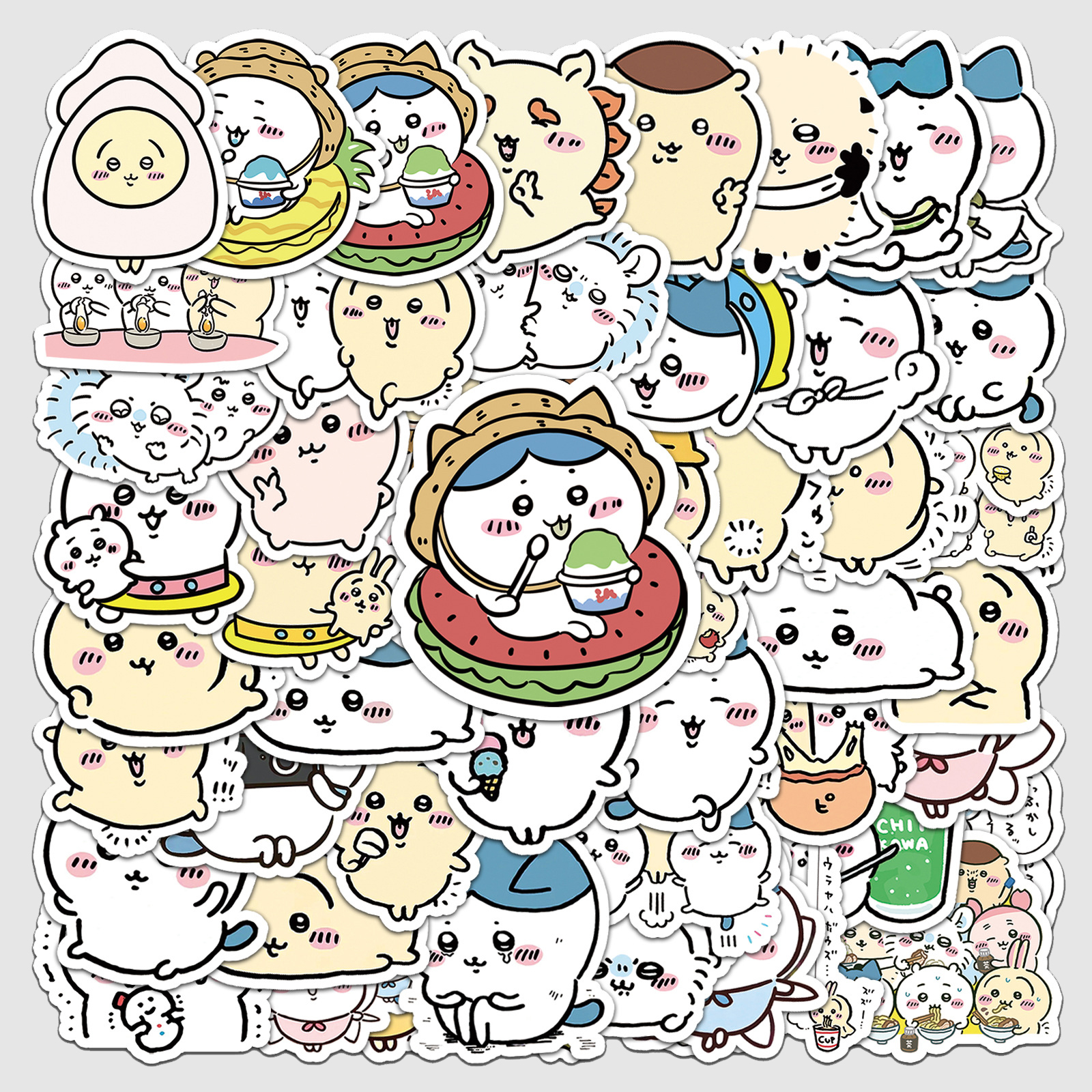 Chiikawa Vinyl stickers Waterproof Laptop Water Bottles Blind Box Free Gift
